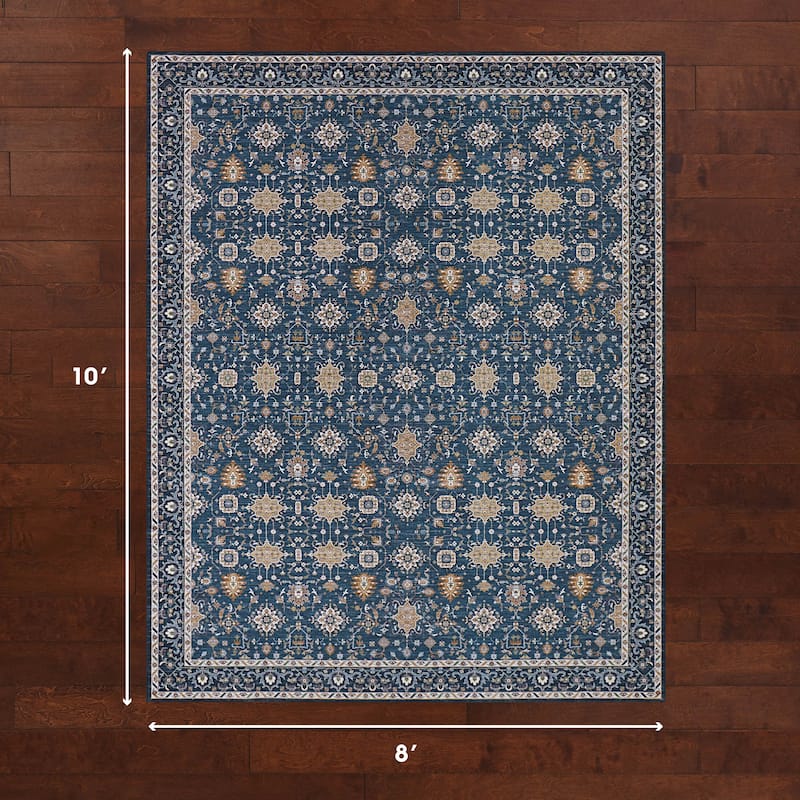 Laura Ashley Imagine Printed Chenille Washable Non-Slip Rugs