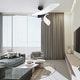 preview thumbnail 3 of 11, 54" White Propeller ABS 3-blade Modern Outdoor Ceiling Fan without Light