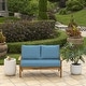 preview thumbnail 31 of 47, ARDEN Outdoor Loveseat Cushion Set, 48 x 24