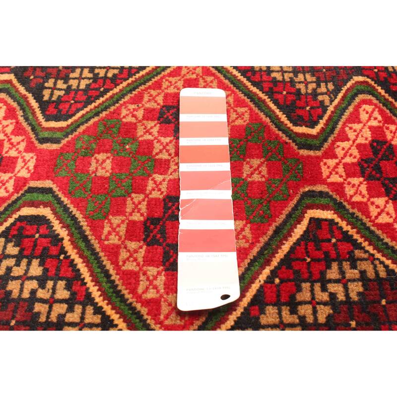 ECARPETGALLERY Hand-knotted Teimani Red Wool Rug - 2'8 x 4'11