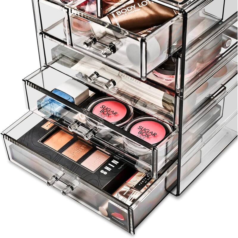 Sorbus New Cosmetics and Jewelry Big Storage Case Display - 4 large, 2 small drawers - 9.50" L x 6.25" W x 11.25" H