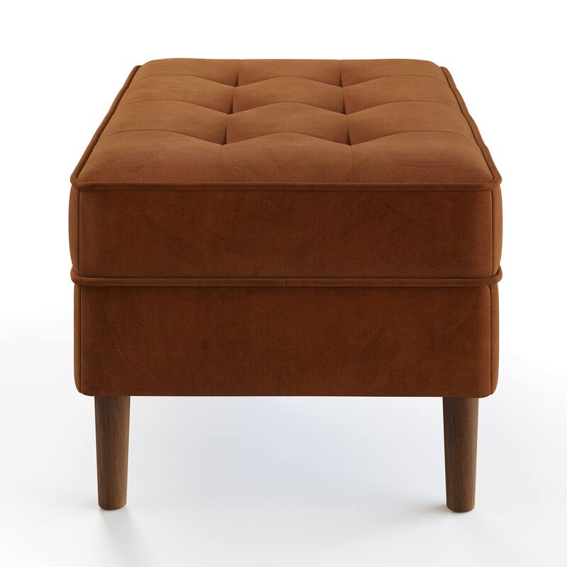 Bloomfield Performance Velvet Rectangular Ottoman
