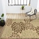 preview thumbnail 95 of 200, JONATHAN Y Floral Textured Weave Indoor/Outdoor Area Rug