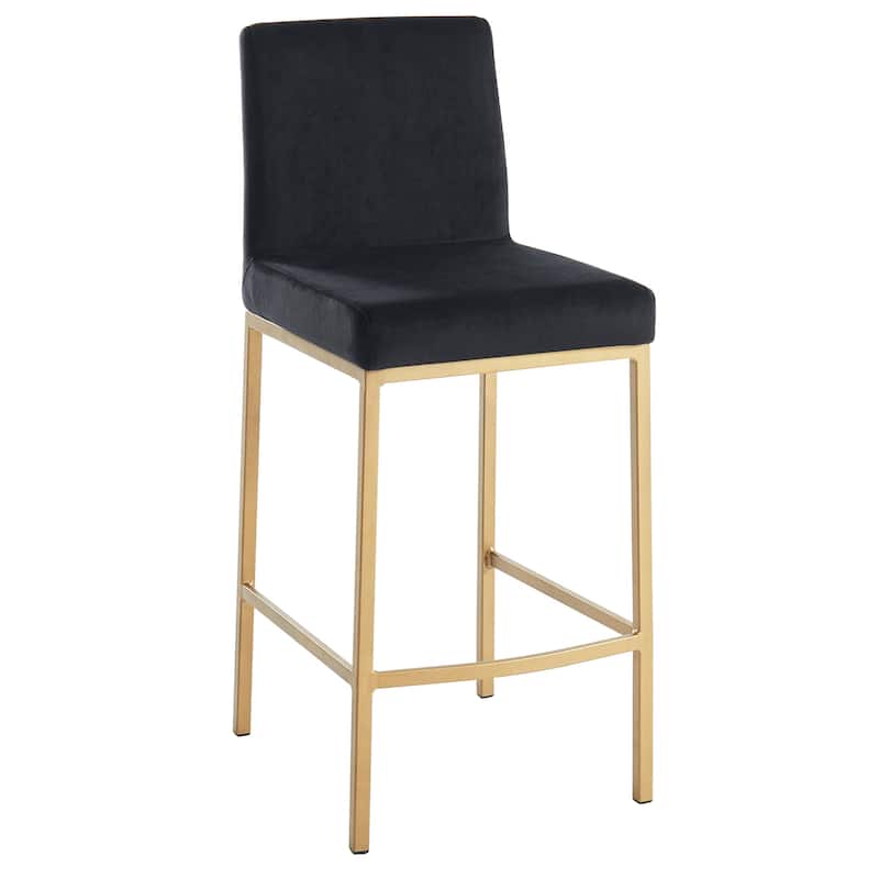 Diego-26" Counter Stool, Set of 2 - Black - Counter Height