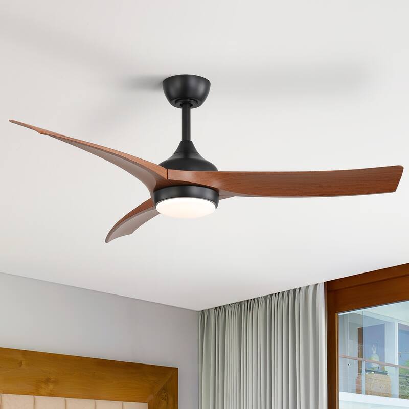 Sofucor 52 Inch Ceiling Fan with Light Remote Control,Airflow 6000CFM 3-Timer with ABS 3 Blades Reversible DC Motor