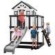 preview thumbnail 1 of 11, Backyard Discovery Sweetwater Heights White Wooden Playhouse w/ Slide - 6'3" x 10'0" White - 6'3" x 10'0" - Kids