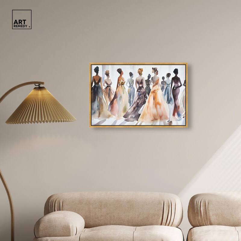 Model Lineup Canvas by Art Remedy