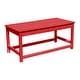 preview thumbnail 12 of 54, Laguna 36-inch Poly Eco-Friendly All Weather Coffee Table Red