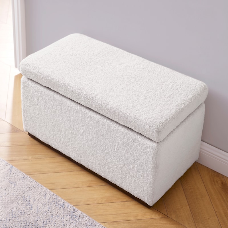 Rue Sherpa Rectangle Storage Ottoman