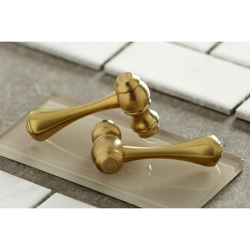 Kingston Brass Adjustable Center Wall Mount Kitchen Faucet