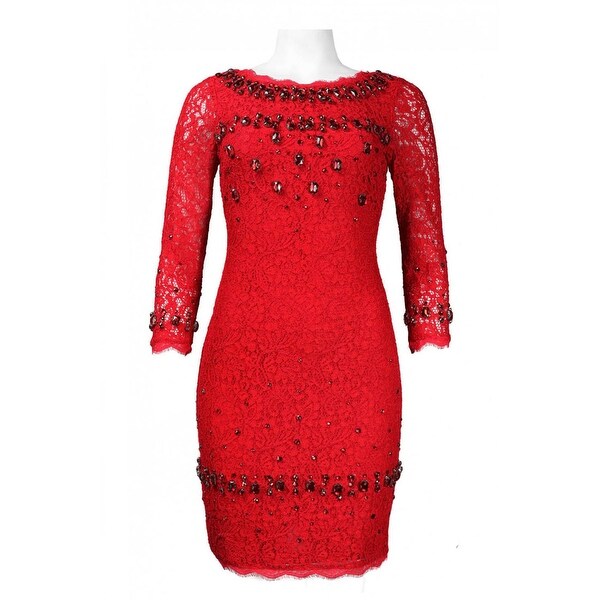 adrianna papell v back sheath dress