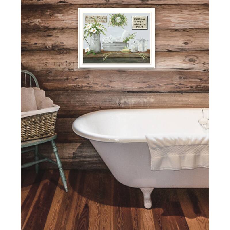 TrendyDecor4U Contemporary "Fresh Towels" Framed Print Wall Art