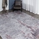 preview thumbnail 9 of 8, Abstract Grey/Lavender Area Rug
