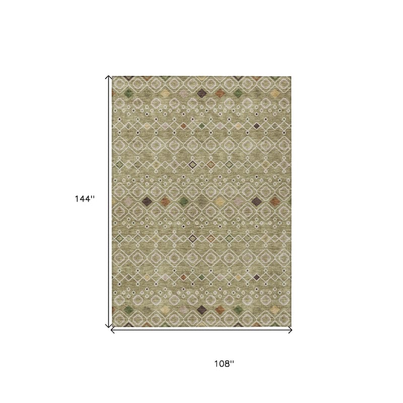 HomeRoots Geometric Modern Rectangle Outdoor Rug