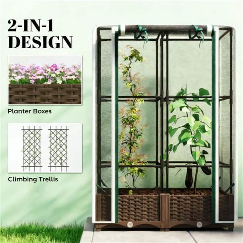 Elevated Garden Bed, Plant Rack, Flower Pot