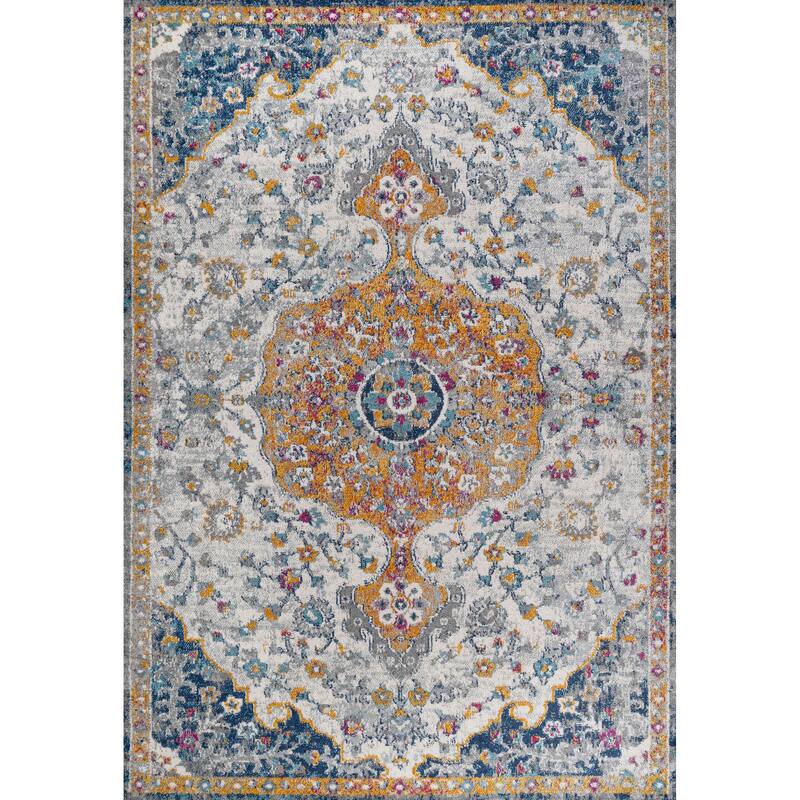 JONATHAN Y Indhira Ornate Boho Medallion Area Rug - 8 X 10