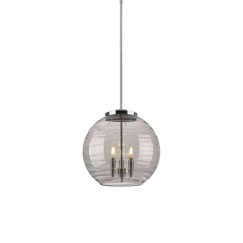 Innovations Lighting 221-3S-18-16 Athens Pendant Athens Deco Swirl 3 - Polished Chrome