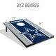 preview thumbnail 2 of 5, Dallas Cowboys NFL Compact 2x3 Tailgate Cornhole Board Set
