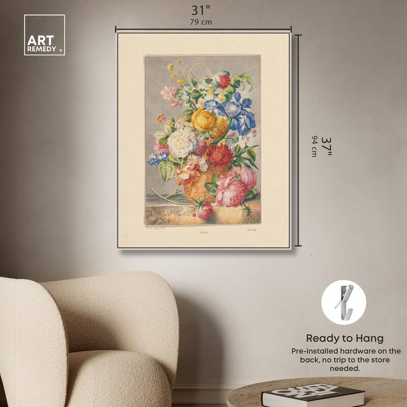 Bloemenstilleven 1777 Canvas by Art Remedy