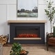 preview thumbnail 16 of 23, Real Flame Bernice Electric Landscape Fireplace 67" Charcoal