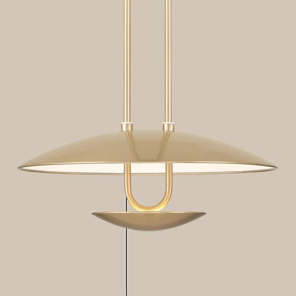 slide 2 of 11, Hunter Sunset Ridge Large Pendant - Entry, Dining Room, Kitchen - Modern, Contemporary, Transitional. Luxe Gold.