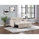 preview thumbnail 2 of 1, Twin Sofa Bed with Pull-Out Sleeper and Pillow, Modern 57'' Upholstered Sleeper Sofa for Living Room