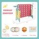 preview thumbnail 15 of 14, 4-in-a-Row Connect Game with Basketball Hoop and Toss Ring - 47" x 13" x 31" (L x W x H)