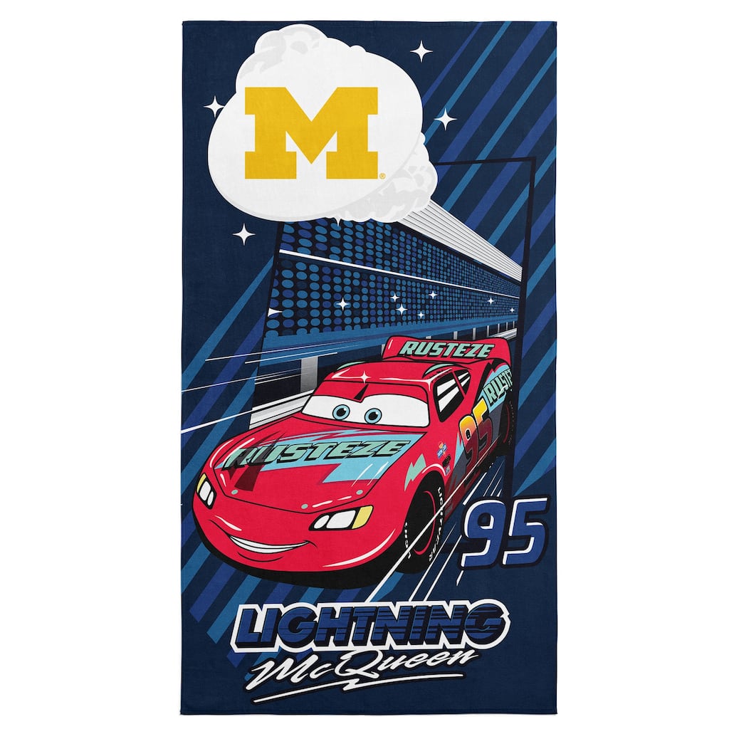 NCAA Disney Cars Speedline Microfiber Beach Towel
