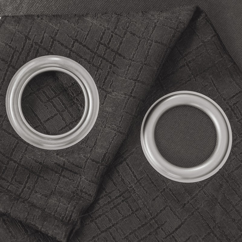 Lynx Matte Embossed Room Darkening Grommet Panel 84" - (1x) 52 x 84 in.