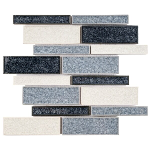 TileGen. Roman Art Mario Random Sized Ceramic in Blue Wall Tile (10 sheets/10.6sqft.). Opens flyout.