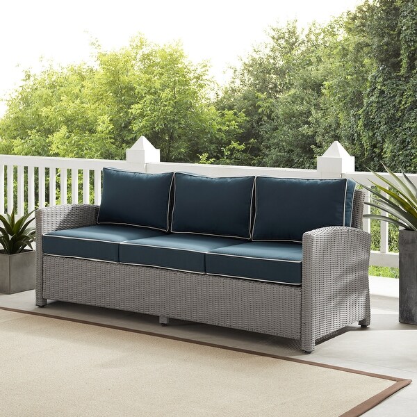 Bradenton Outdoor Wicker Sofa 80.5