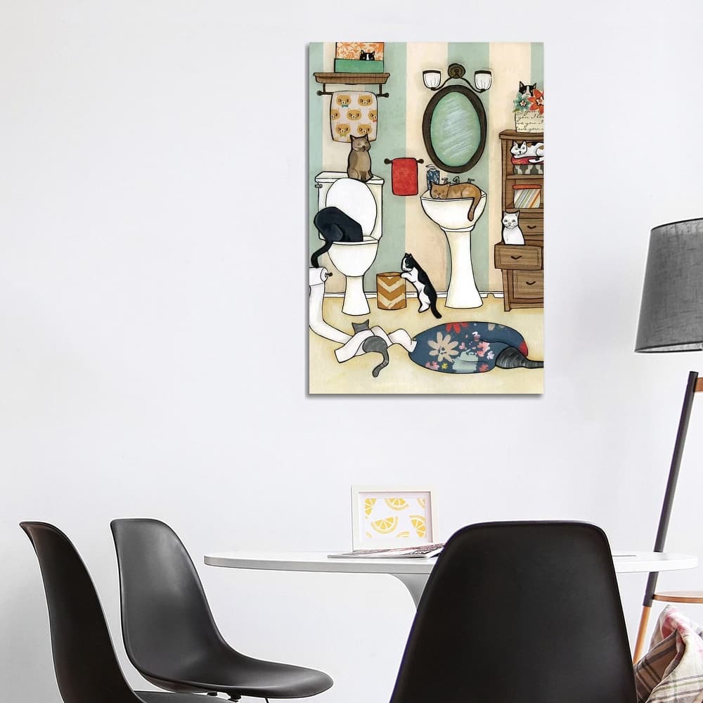 iCanvas "The Big Black Cat" by Jamie Morath Canvas Print