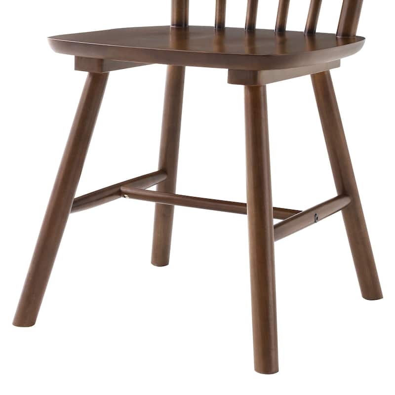 Solid Wood Dining Chairs Set of 2 - N/A
