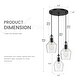 preview thumbnail 6 of 18, Modern 3-Light Kitchen Island Chandelier