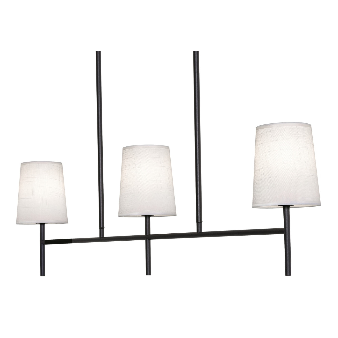 AFX ROSP3605CB Rose 3 Light 36" Wide Linear Chandelier with White