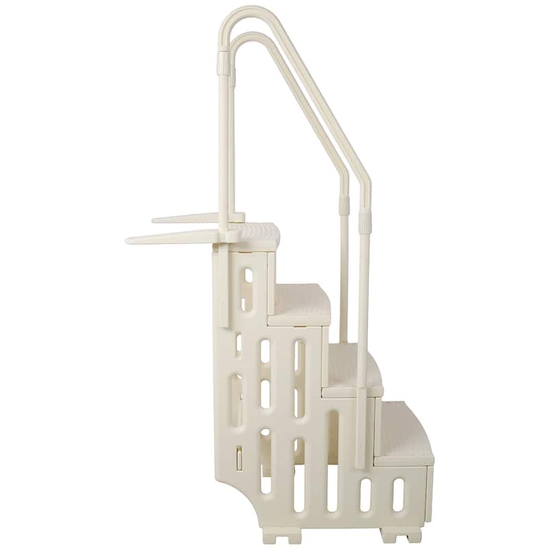 Heavy Duty Pool Ladder, 4-Step Safety with Handrails, 400lb Capacity