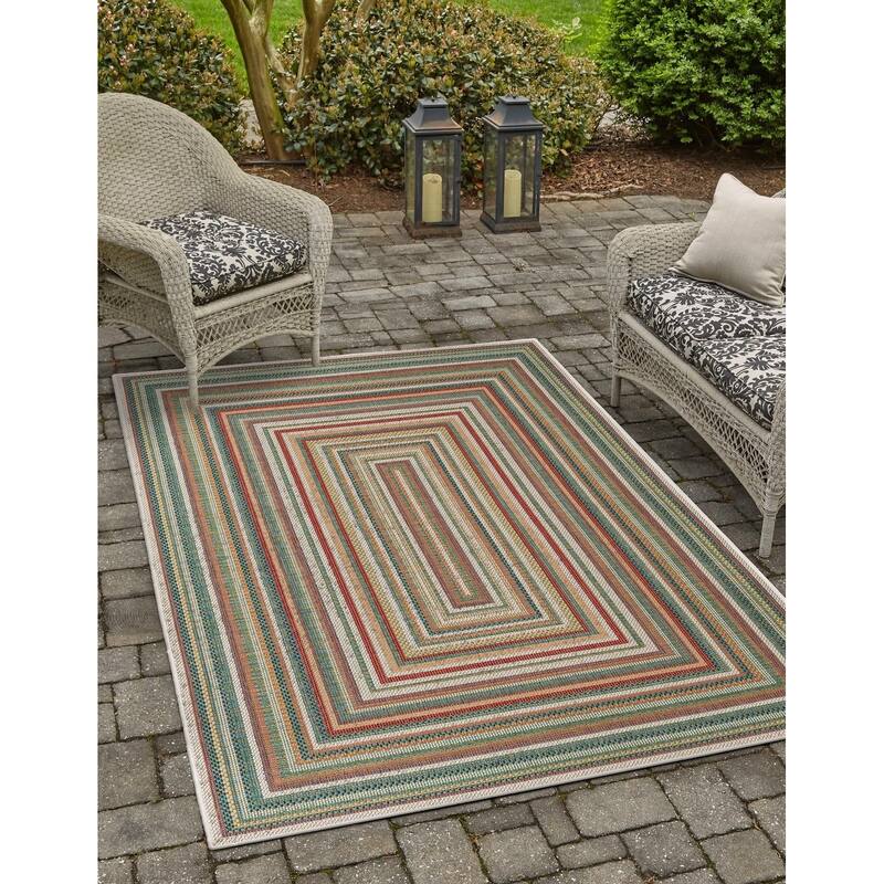 Outdoor Atelier Collection Area Rug - Multi - 2'x2'11"