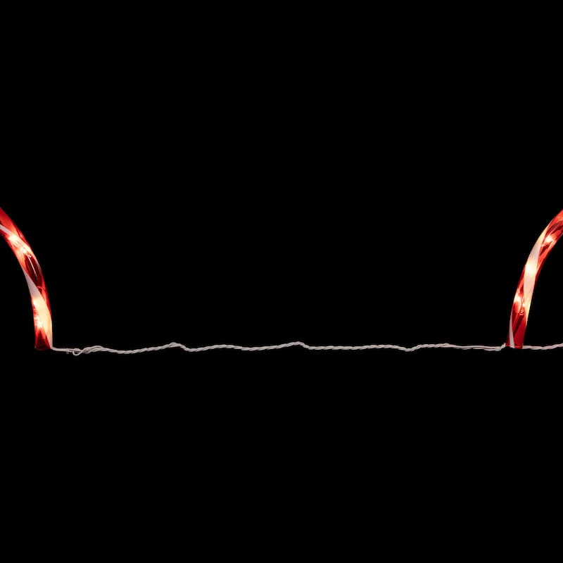 Set of 3 Candy Cane Arch Outdoor Christmas Pathway Markers - Red