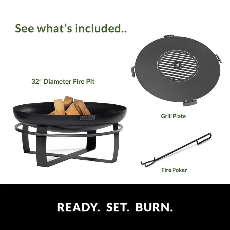 Viking 32" Fire Pit with Grill Plate