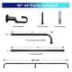preview thumbnail 16 of 98, Energy-saving Wraparound Adjustable French Blackout Curtain Rod Set