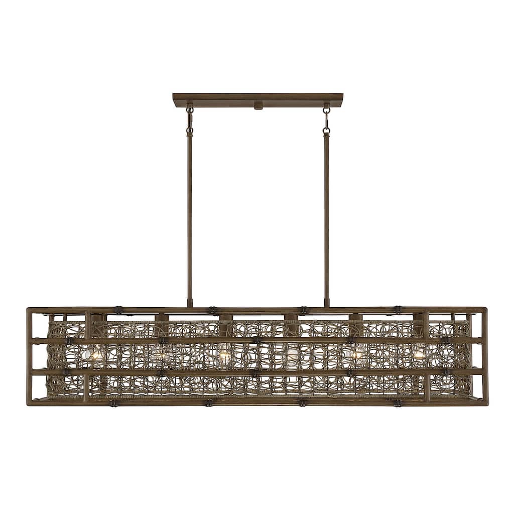 Savoy House Treviso 6 Light 12" Wide Linear Chandelier