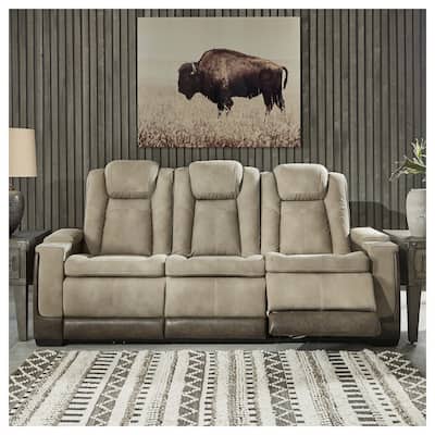 Next-Gen DuraPella Power Recliner Sofa with Adjustable Headrest