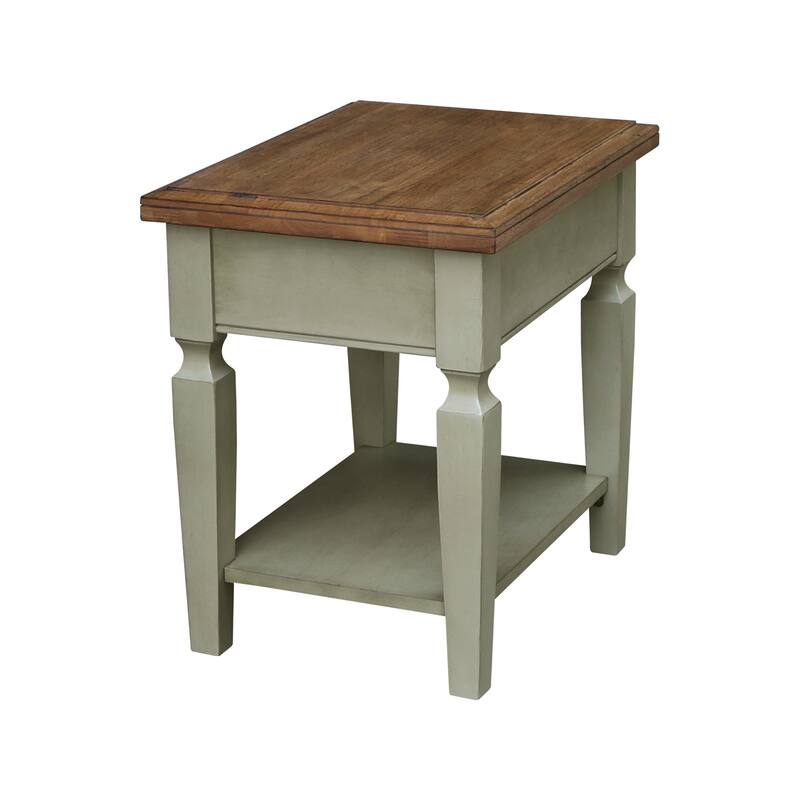 Vista Solid Wood End Table - 18"W x 24"D x 24"H