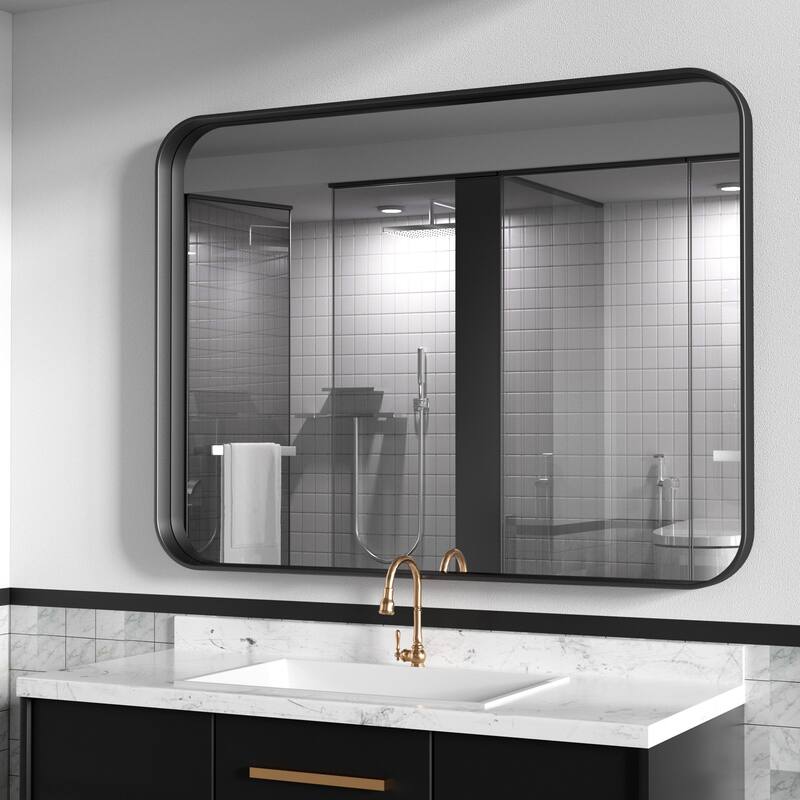 Modern Wall Mirrors Bathroom Mirrors Vanity Mirrors with Iron Framed for Multi Scenes(1 Piece)
