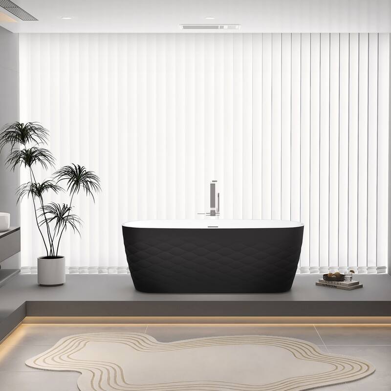 London Freestanding Acrylic Soaking Bathtub