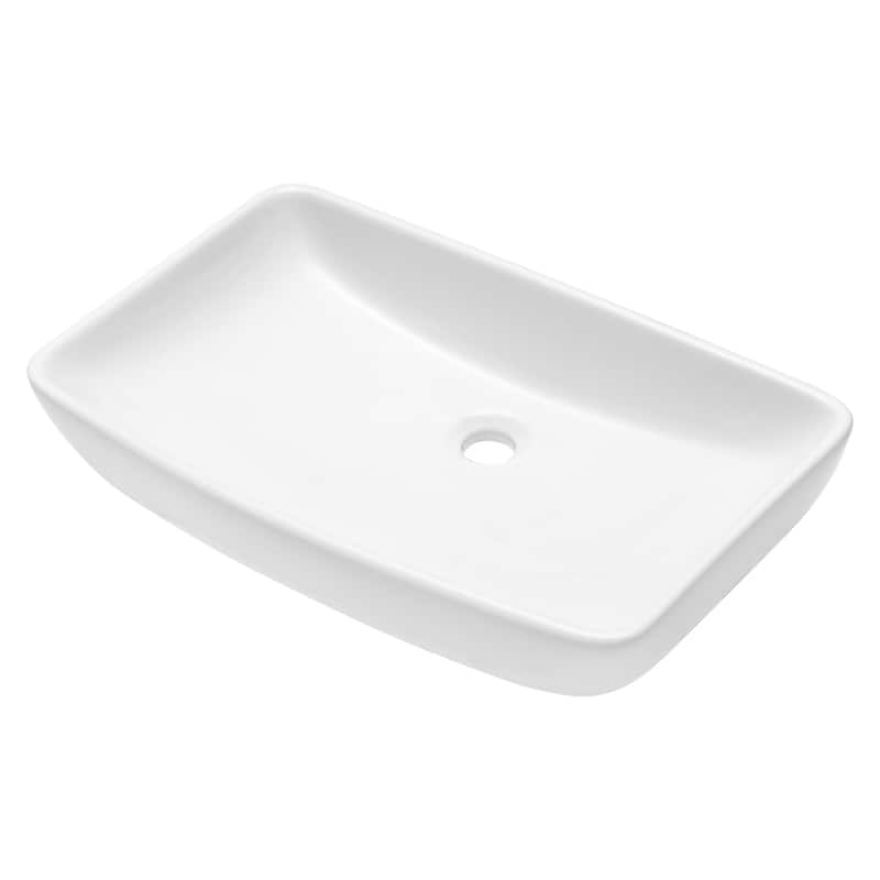 Classic Design Rectangular Ceramic Bathroom Sink - Bed Bath & Beyond ...