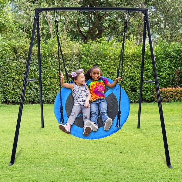 Heavy Duty Metal Swing Sets for Backyard with Swing Stand Kids Saucer Swing On Sale Bed Bath Beyond 37669278