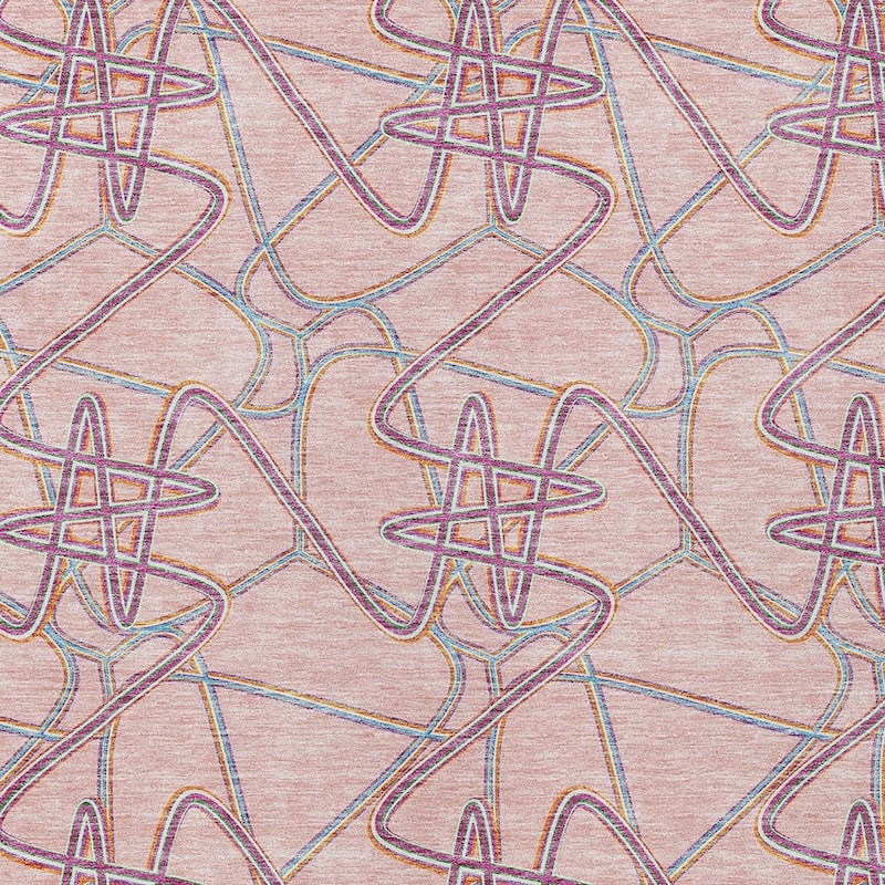 HomeRoots Geometric Contemporary Rectangle Outdoor Rug