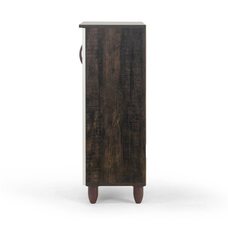 Anthea Two-door Shoe Cabinet with Four Shelves