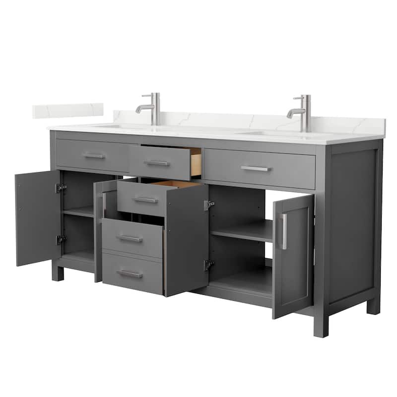Wyndham Collection WCG2424-72D-QTZ-UNSMXX Beckett 72" Free Standing